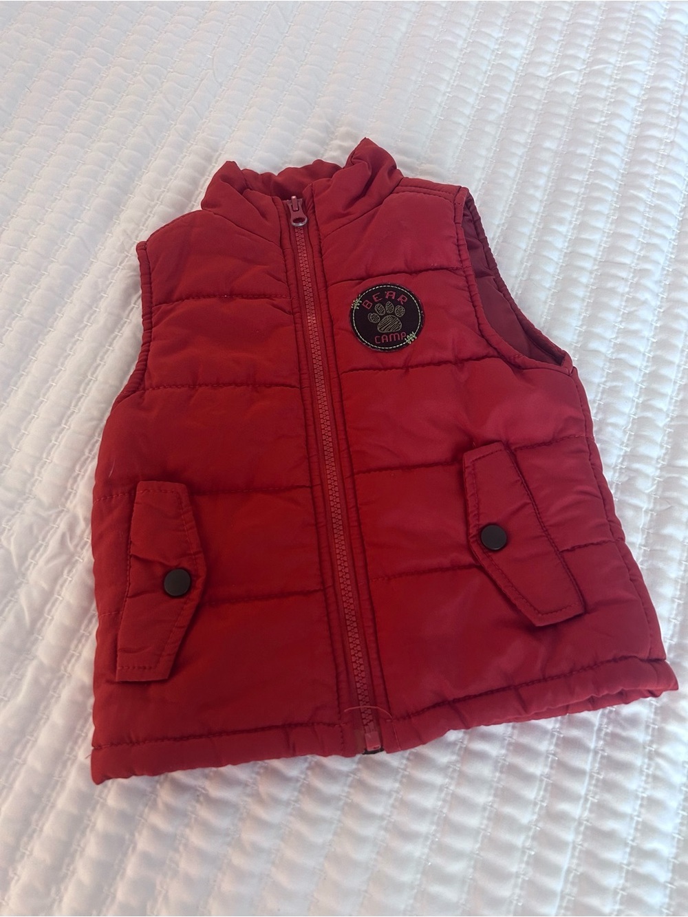 Kids Headquarters Rust Quilted Vest with Paw Patch. Size 18M